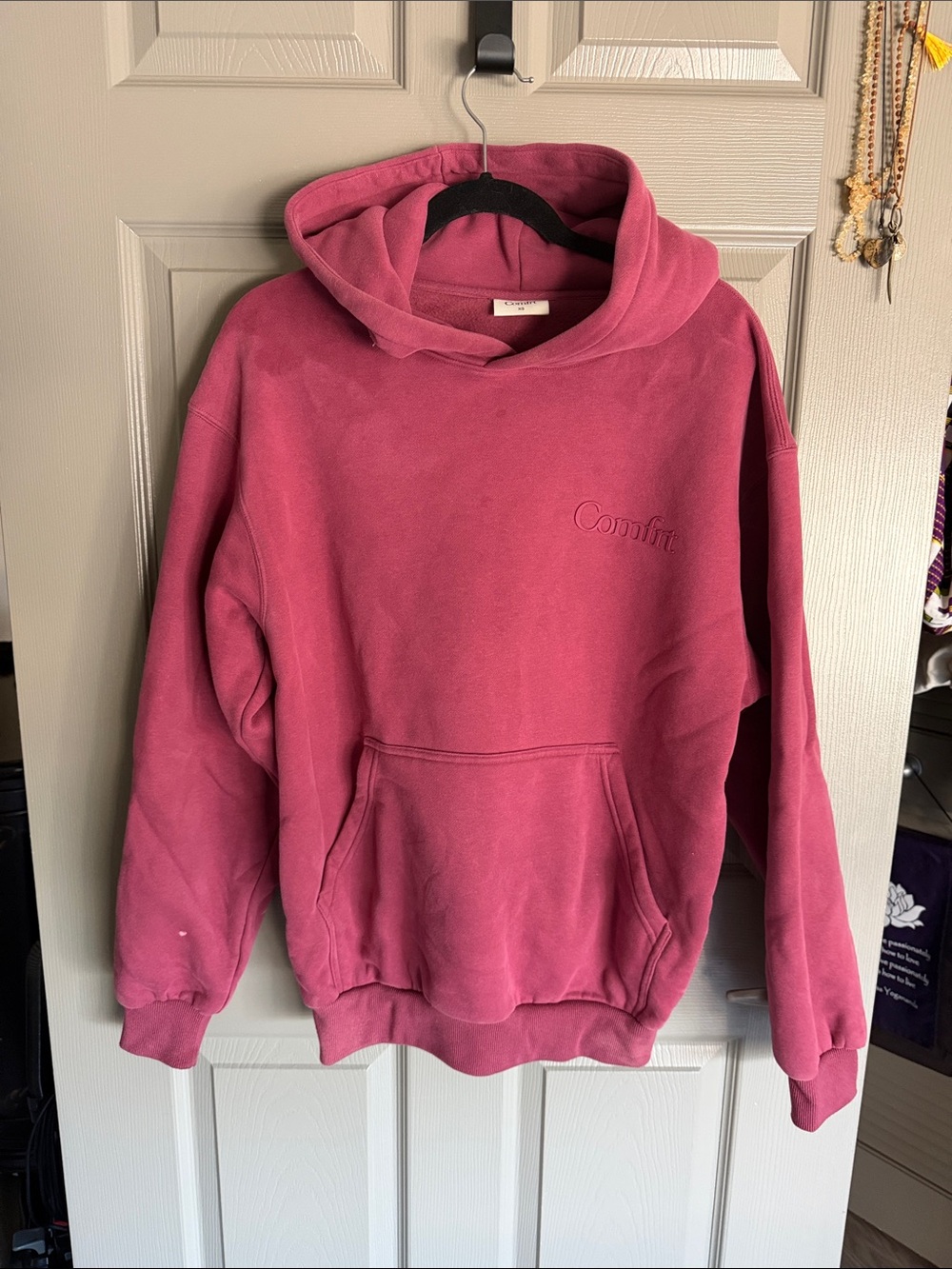 Comfy Oversized Hoodie - Berry